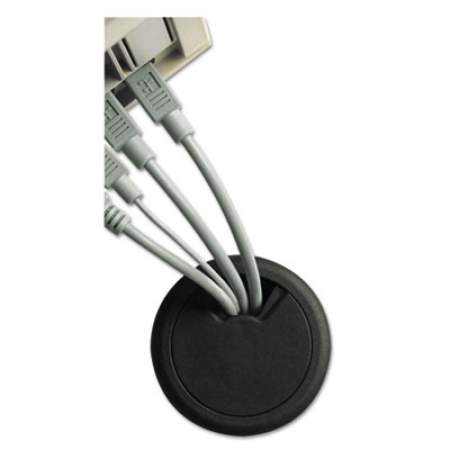 Cord Away Grommet, Adjustable, 2" Diameter, Black (00201)
