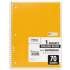 Mead Spiral Notebook, 3-Hole Punched, 1 Subject, Medium/College Rule, Randomly Assorted Covers, 10.5 x 7.5, 70 Sheets (05512)