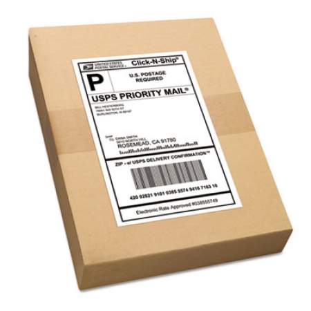 Avery Shipping Labels w/ TrueBlock Technology, Inkjet/Laser Printers, 5.5 x 8.5, White, 2/Sheet, 500 Sheets/Box (95900)
