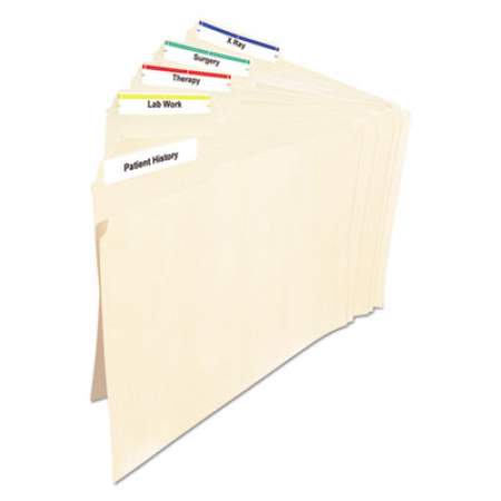 Avery Permanent TrueBlock File Folder Labels with Sure Feed Technology, 0.66 x 3.44, White, 30/Sheet, 25 Sheets/Pack (5266)