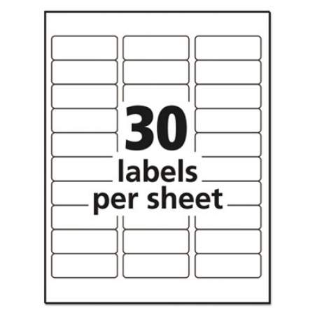 Avery Matte Clear Easy Peel Mailing Labels w/ Sure Feed Technology, Inkjet Printers, 1 x 2.63, Clear, 30/Sheet, 10 Sheets/Pack (18660)