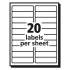 Avery Matte Clear Easy Peel Mailing Labels w/ Sure Feed Technology, Laser Printers, 1 x 4, Clear, 20/Sheet, 10 Sheets/Pack (15661)