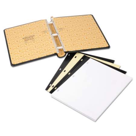 Wilson Jones Looseleaf Corporation Minute Book, 1 Subject, Unruled, Black/Gold Cover, 11 x 8.5, 250 Sheets (039511)