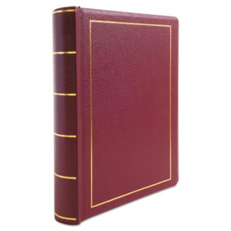 Wilson Jones Looseleaf Corporation Minute Book, 1 Subject, Unruled, Red/Gold Cover, 11 x 8.5, 250 Sheets (039611)