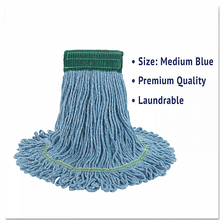 Super Loop Wet Mop Head, Cotton/Synthetic Fiber, 5
