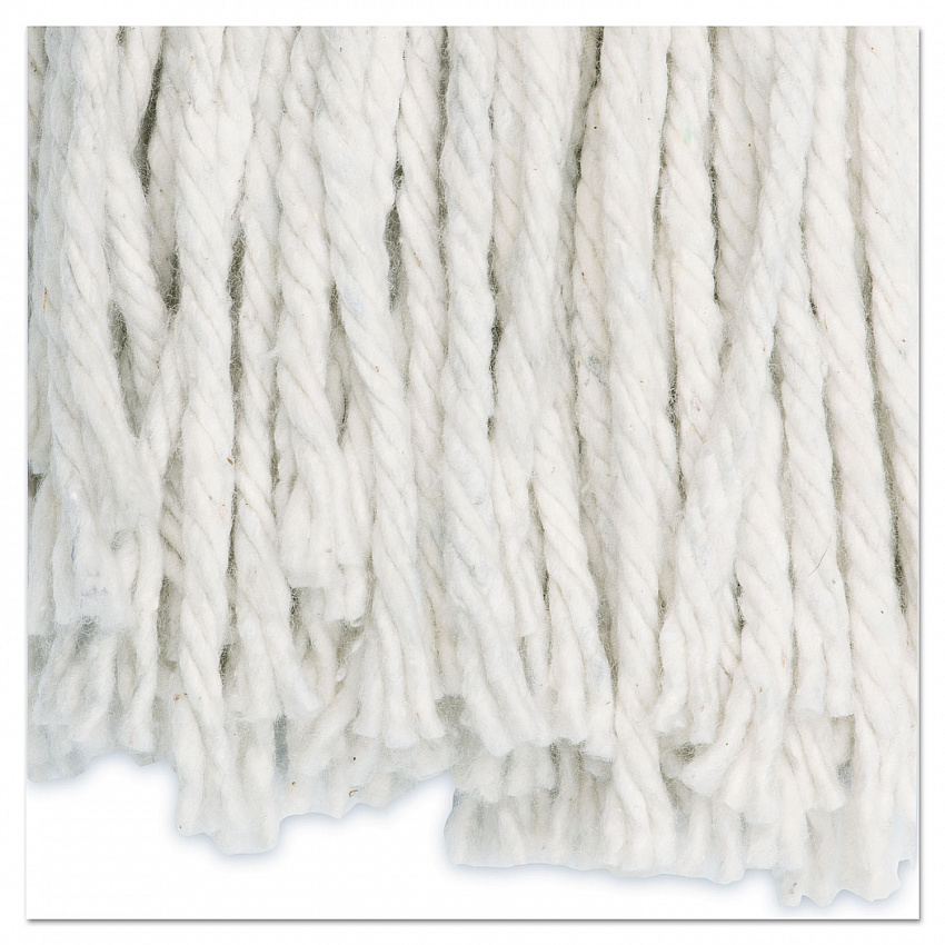 Premium Cut-End Wet Mop Heads, Cotton, 24 oz, White, 12/Carton (224CCT)