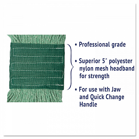 Super Loop Wet Mop Head, Cotton/Synthetic Fiber, 5