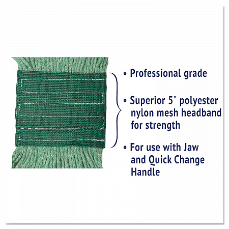 Super Loop Wet Mop Head, Cotton/Synthetic Fiber, 5