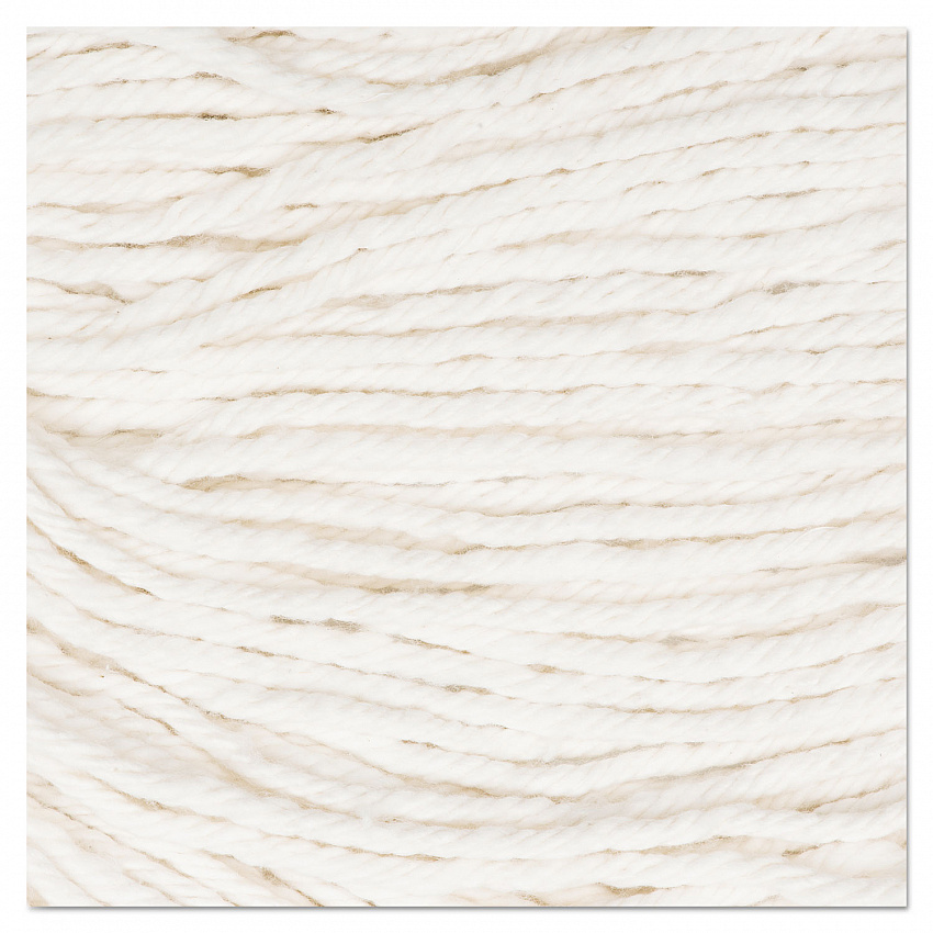 Super Loop Wet Mop Head, Cotton/Synthetic Fiber, 5" Headband, Medium Size, White, 12/Carton (502WHCT)