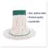 Boardwalk Super Loop Wet Mop Head, Cotton/Synthetic Fiber, 5" Headband, Medium Size, White, 12/Carton (502WHCT)