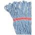 Boardwalk Super Loop Wet Mop Head, Cotton/Synthetic Fiber, 5" Headband, Large Size, Blue (503BLEA)