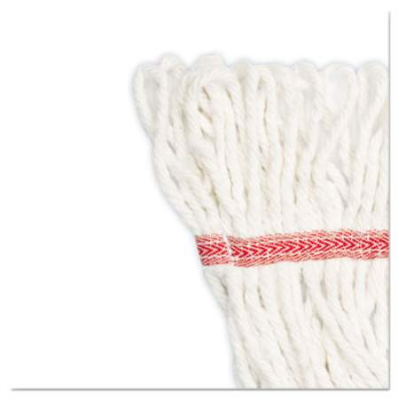 Boardwalk Super Loop Wet Mop Head, Cotton/Synthetic Fiber, 5" Headband, Large Size, White (503WHEA)