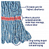 Super Loop Wet Mop Head, Cotton/Synthetic Fiber, 5