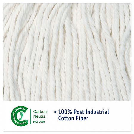 Cut-End Wet Mop Head, Cotton, White, #20, 12/Carton (2020CCT)