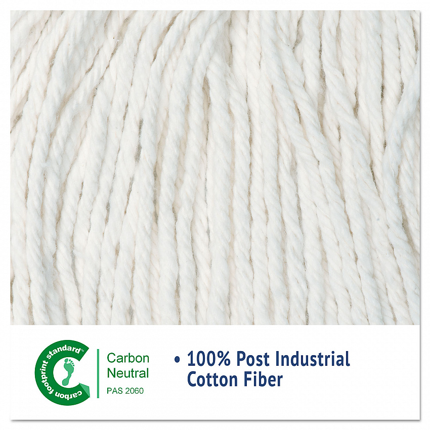 Cut-End Wet Mop Head, Cotton, White, #20, 12/Carton (2020CCT)