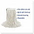 Cut-End Wet Mop Head, Cotton, #16 Size, White (2016CEA)