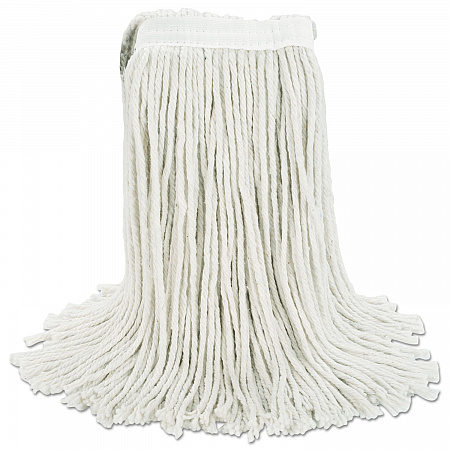 Cut-End Wet Mop Head, Cotton, White, #20, 12/Carton (2020CCT)