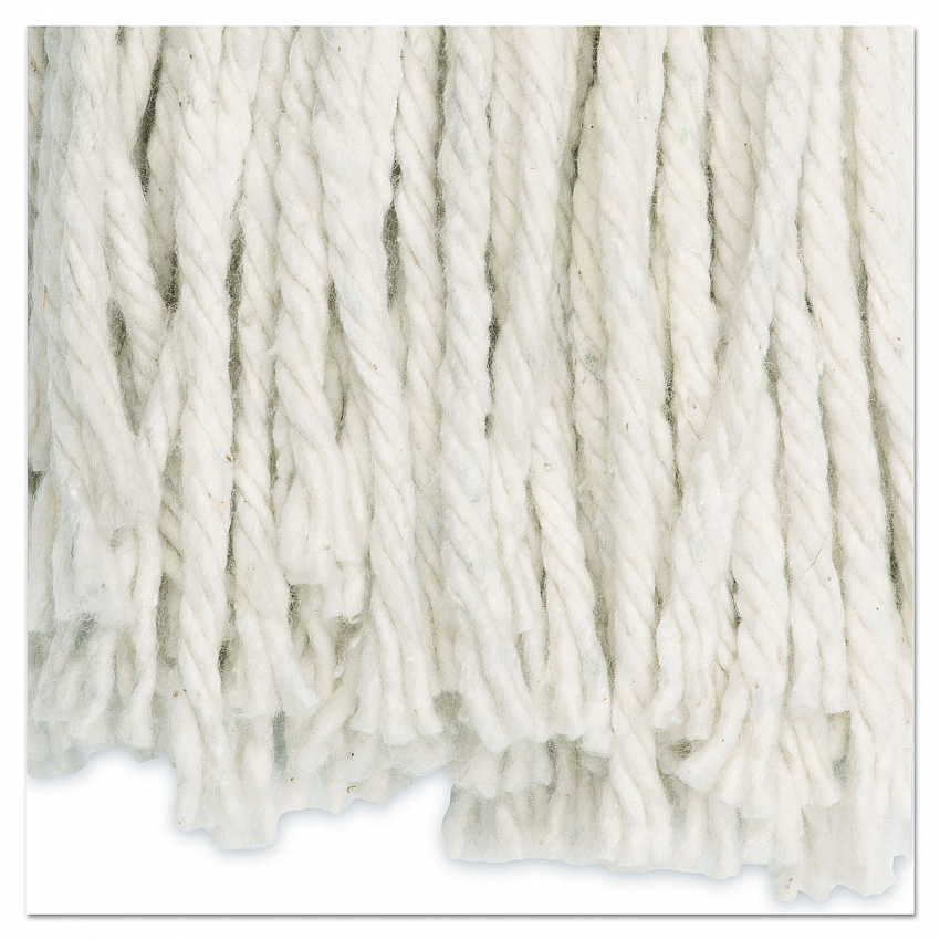 Cut-End Wet Mop Head, Cotton, #24, White (2024CEA)