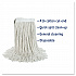 Cut-End Wet Mop Head, Cotton, #16, White, 12/Carton (2016CCT)