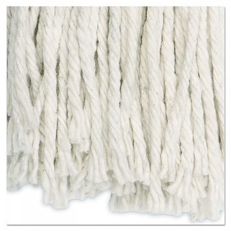 Cut-End Wet Mop Head, Cotton, White, #20, 12/Carton (2020CCT)