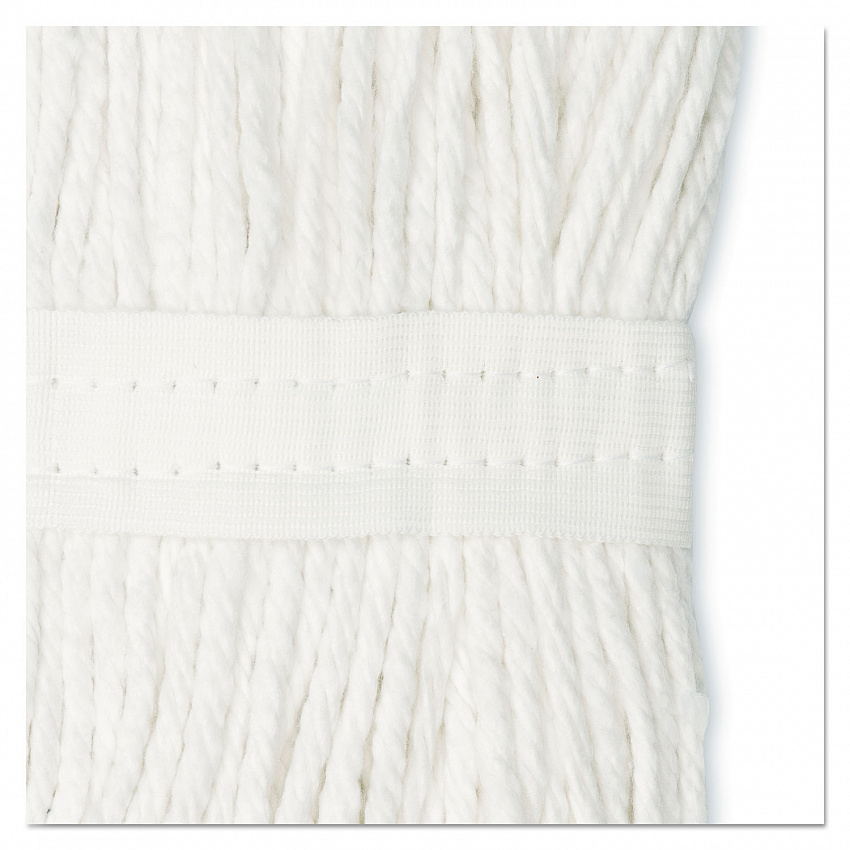 Cut-End Wet Mop Head, Cotton, #24, White (2024CEA)