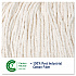 Cut-End Wet Mop Head, Cotton, #16, White, 12/Carton (2016CCT)