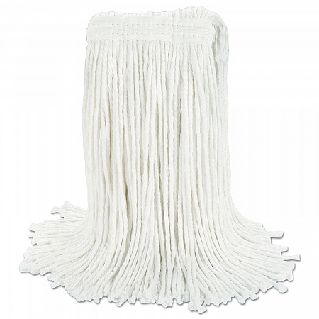 Cut-End Wet Mop Head, Rayon, #20, White, 12/Carton (2020RCT)