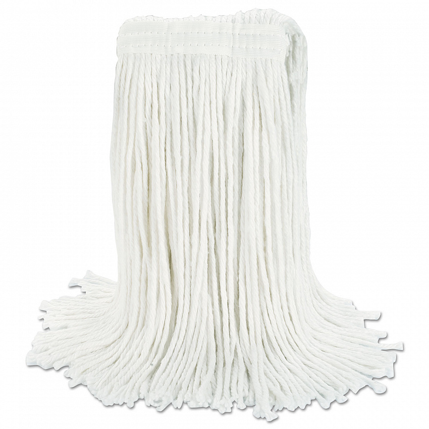 Cut-End Wet Mop Head, Rayon, #20, White, 12/Carton (2020RCT)