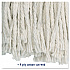 Cut-End Wet Mop Head, Cotton, #16, White, 12/Carton (2016CCT)