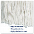 Cut-End Wet Mop Head, Rayon, #24, White, 12/Carton (2024RCT)