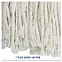 Cut-End Wet Mop Head, Cotton, White, #20, 12/Carton (2020CCT)
