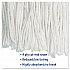 Cut-End Wet Mop Head, Rayon, #20, White (2020REA)