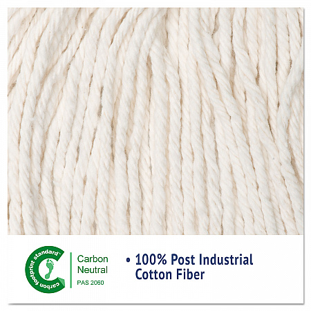 Cut-End Wet Mop Head, Cotton, #16 Size, White (2016CEA)