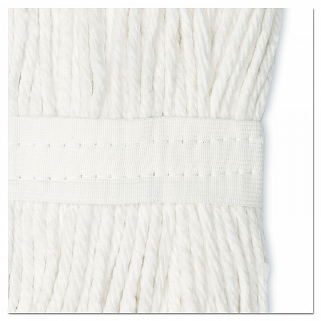 Cut-End Wet Mop Head, Cotton, White, #20, 12/Carton (2020CCT)