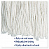 Cut-End Wet Mop Head, Rayon, #20, White, 12/Carton (2020RCT)