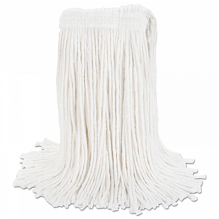 Cut-End Wet Mop Head, Rayon, #20, White (2020REA)