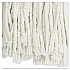 Cut-End Wet Mop Head, Cotton, #16, White, 12/Carton (2016CCT)