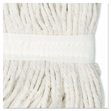 Cut-End Wet Mop Head, Rayon, #24, White, 12/Carton (2024RCT)