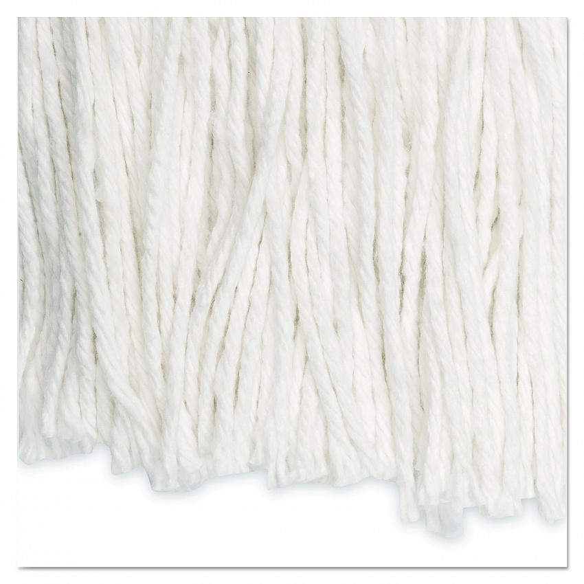 Cut-End Wet Mop Head, Rayon, #24, White, 12/Carton (2024RCT)