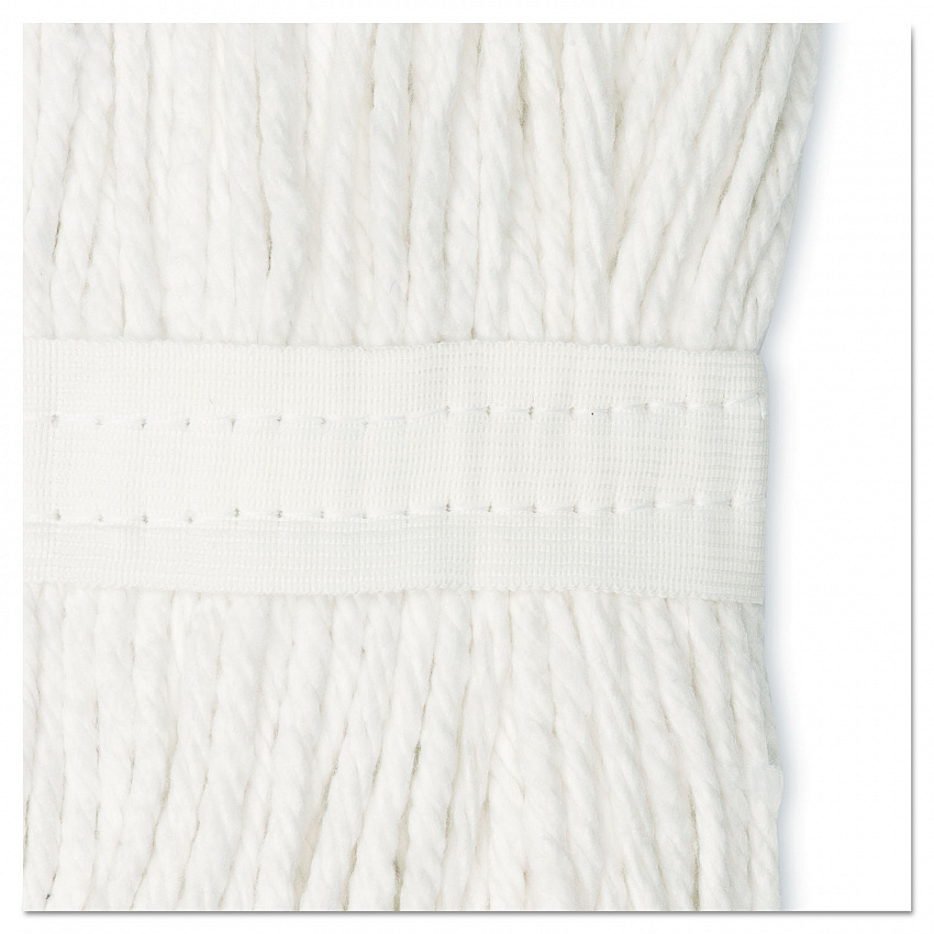 Cut-End Wet Mop Head, Cotton, #16 Size, White (2016CEA)
