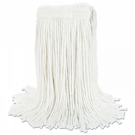 Cut-End Wet Mop Head, Rayon, #24, White (2024REA)