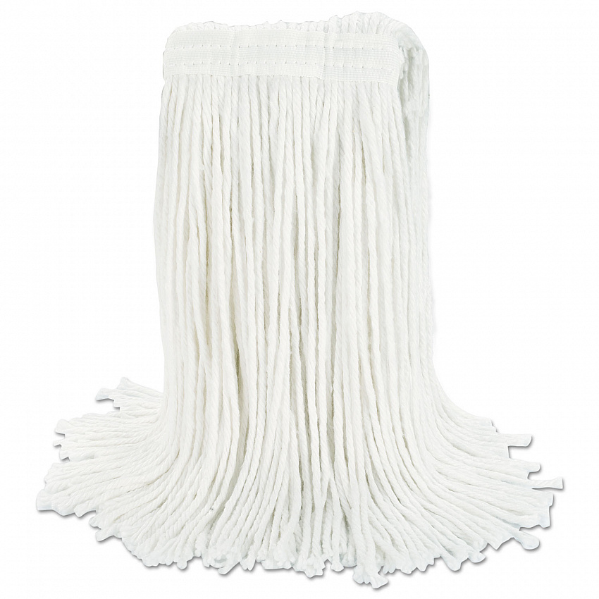 Cut-End Wet Mop Head, Rayon, #24, White (2024REA)