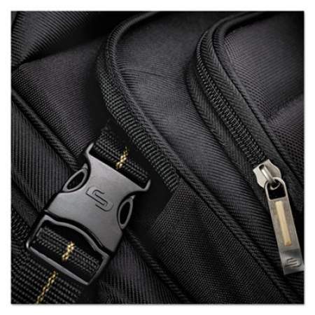 Solo Pro Backpack, 17.3", 12 1/4" x 6 3/4" x 17 1/2", Black (PRO7424)