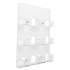 deflecto 6-Pocket Business Card Holder, Holds 480 Cards, 8.5 x 1.63 x 9.75, Plastic, Clear (70601)