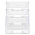 deflecto 4-Pocket Business Card Holder, Holds 200 Cards, 3.94 x 3.5 x 3.75, Plastic, Clear (70841)