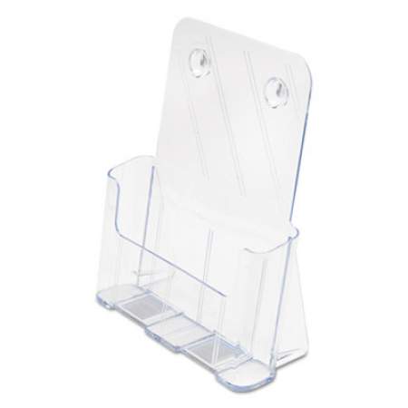 deflecto DocuHolder for Countertop/Wall-Mount, Magazine, 9.25w x 3.75d x 10.75h, Clear (77001)