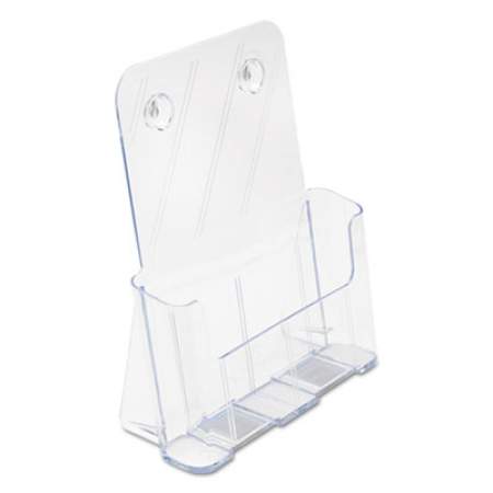 deflecto DocuHolder for Countertop/Wall-Mount, Magazine, 9.25w x 3.75d x 10.75h, Clear (77001)