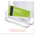 deflecto DocuHolder for Countertop/Wall-Mount w/Card Holder, 4.38w x 4.25d x 7.75h, Clear (78601)
