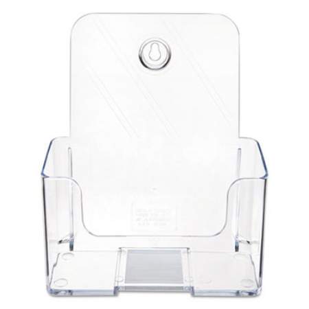 deflecto DocuHolder for Countertop/Wall-Mount, Booklet Size, 6.5w x 3.75d x 7.75h, Clear (74901)
