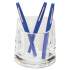Swingline Stratus Acrylic Pen Cup, 4 1/2 x 2 3/4 x 4 1/4, Clear (10137)